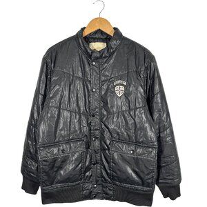 Vintage Stussy Embroidered Puffer Jacket Size Large